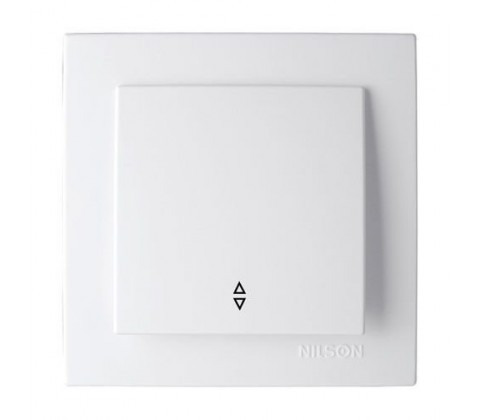 Вимикач    Nilson Touran білий прохідний 1кл