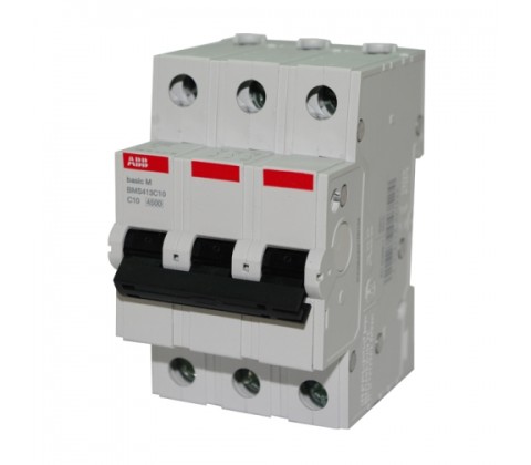 Автоматичний вимикач ABB basic M 3P C10