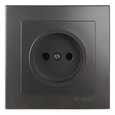 Розетка    Nilson Touran антрацит 1-на без заземлення