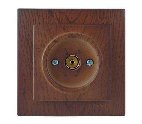Розетка Nilson Touran горіх ТВ, кінцева Розетка Nilson Touran горіх ТВ, кінцева
