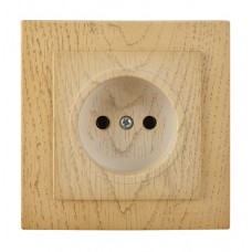 Розетка Nilson Touran клен 1-на без заземлення Розетка Nilson Touran клен 1-на без заземлення