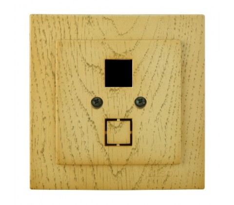 Розетка Nilson Touran клен комп'ютерна без модуля Розетка Nilson Touran клен комп'ютерна без модуля