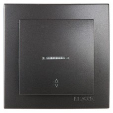 Вимикач Nilson Touran антрацит прохідний 1кл з підсвіткою Вимикач Nilson Touran антрацит прохідний 1кл з підсвіткою