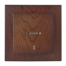 Вимикач Nilson Touran горіх прохідний 1кл з підсвіткою Вимикач Nilson Touran горіх прохідний 1кл з підсвіткою