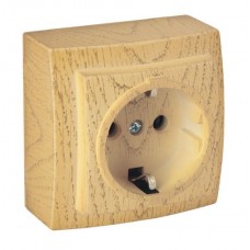 Розетка    Nilson Themis клен 1-на з заземленням